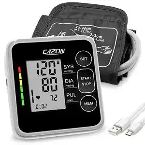 Oberarm Blutdruckmessgerät von CAZON mit Dual-User-Funktion