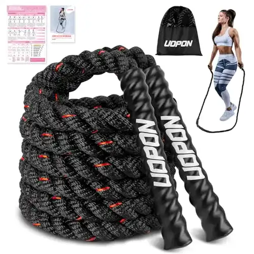 Schweres Springseil Uopon, 0,6 kg Gewichtet für Fitness und Training