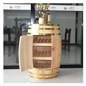 Fass-Bar Phleps Weinregal aus Holz im Weinfass-Design