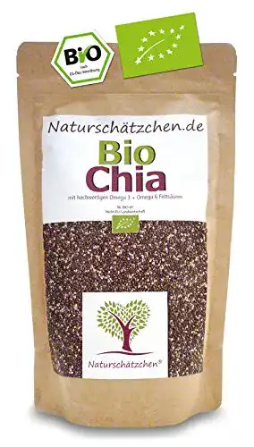 Bio Chia Samen von Naturschätzchen in geprüfter Qualität