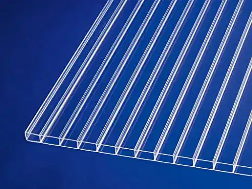 Stegplatte aus Polycarbonat 16mm stark, klar und hagelsicher