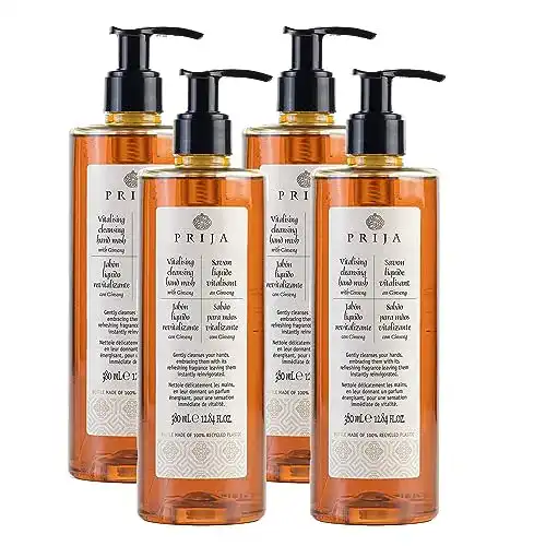Flüssigseife Prija Vitalisierende mit Ginseng, 4 Flaschen x 380 ml
