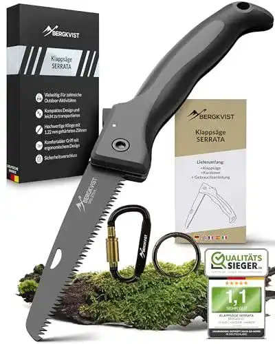 Astsäge BERGKVIST Klappsäge SERRATA Ergonomische Handsäge