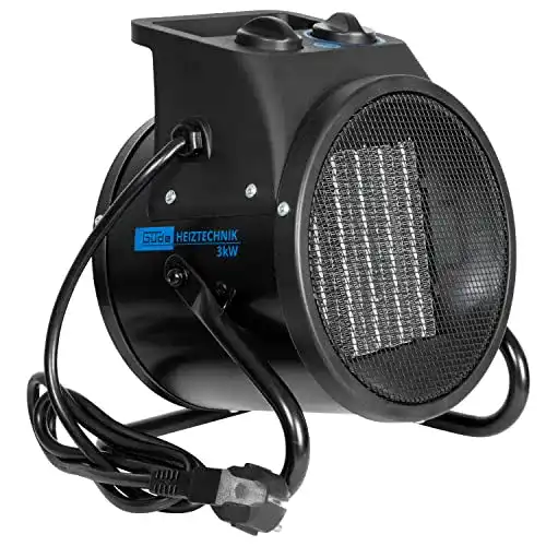 Bauheizer Güde Elektroheizer GEH 3000 P mit 3000 Watt Heizleistung