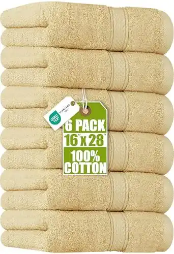 Utopia Handtücher aus Baumwolle, 600 g/m², 6 Stück