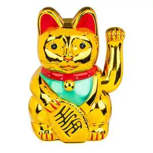 Winkekatze Out Of The Blue Deko-Objekt mit beweglicher Pfote