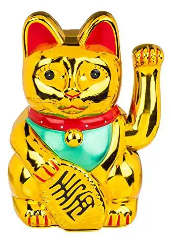 Winkekatze Out Of The Blue Deko-Objekt mit beweglicher Pfote