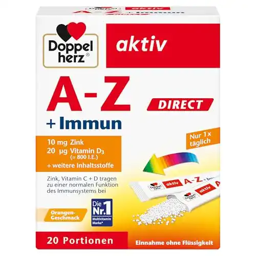 Immunkur Doppelherz A-Z plus Immun DIRECT mit Zink und Vitamin B12