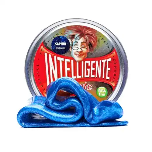 Intelligente Knete Saphir mit Glitzer-Effekt für Kinder und Erwachsene