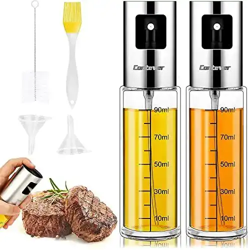 Ölsprüher Set von Contever – 2 Stück Öl-Sprühflasche