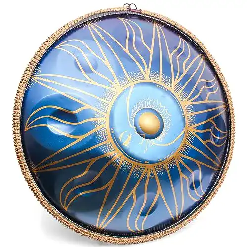 Handpan Antetok Blue Harmonische Trommel in D-Moll mit 10 Noten