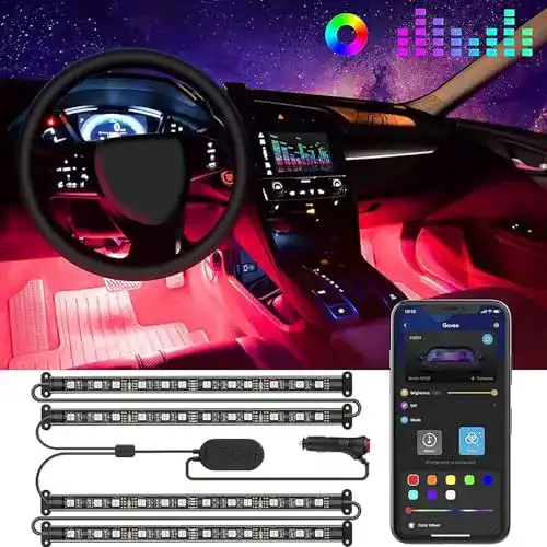 Govee LED Innenbeleuchtung für Autos – Flexible RGB-Lichtleisten