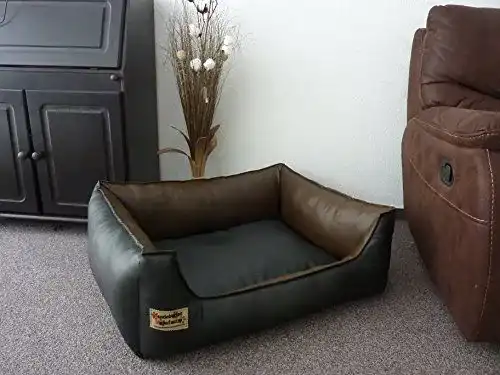 Hundebett aus Kunstleder in verschiedenen Größen und Farben