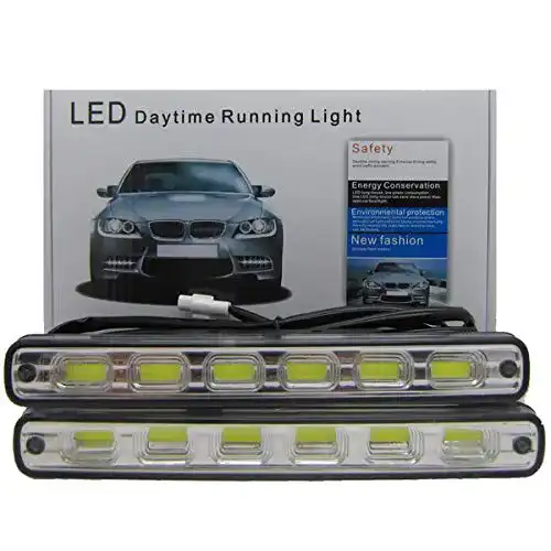 LED Tagfahrlicht Folgemir, 12V DC Tagfahrleuchten mit 6x COB Scheinwerfer