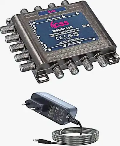 Multischalter GSS 5/8 für 8 Teilnehmer mit externem Netzteil
