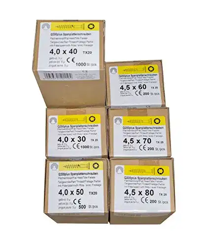 Reisser Sortiment 20979 Spanplattenschrauben Set Q200 mit Torx