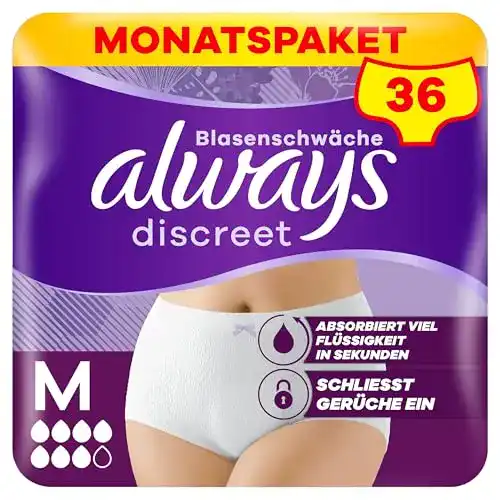 Inkontinenzslip Always Discreet Pants in Größe M