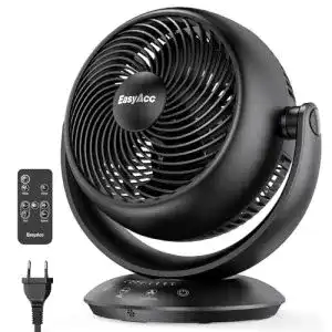 Tischventilator mit Fernbedienung und leisem Betrieb (25 dB)