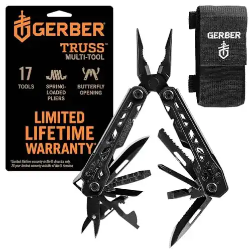 Gerber Multifunktionswerkzeug mit Nylon-Scheide und 17 Funktionen