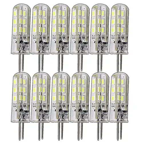 G4 LED Leuchtmittel dimmbar 12V DC 1,5-2,0 Watt 12 Stück