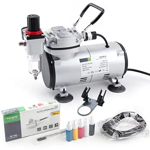 Fengda FD-18-2K Airbrush Set mit Kompressor und Zubehör