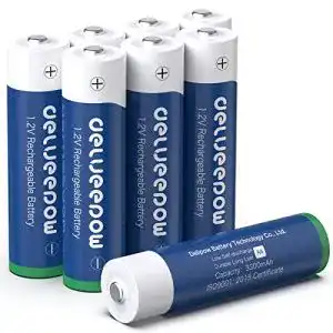 Delyeepow AA-Akkus 3300mAh 8 Stück wiederaufladbare Batterien