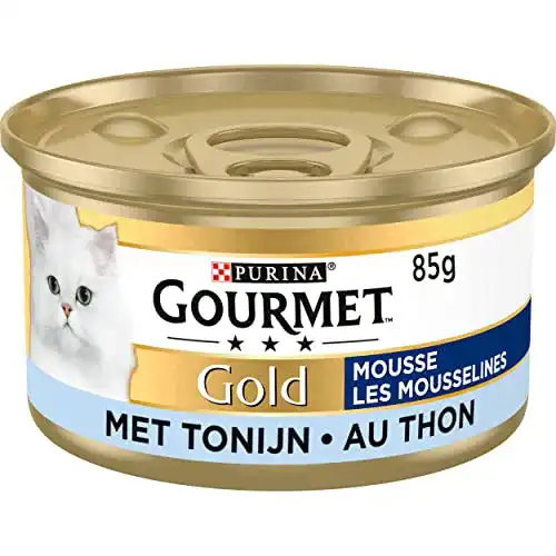 Gourmet Katzenfutter Gold Mousse mit Thunfisch, Nassfutter für Katzen