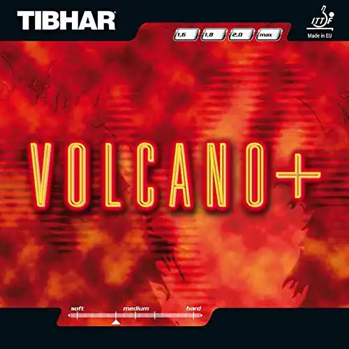 Tischtennis-Belag Tibhar Volcano Plus 2,3 mm in Rot