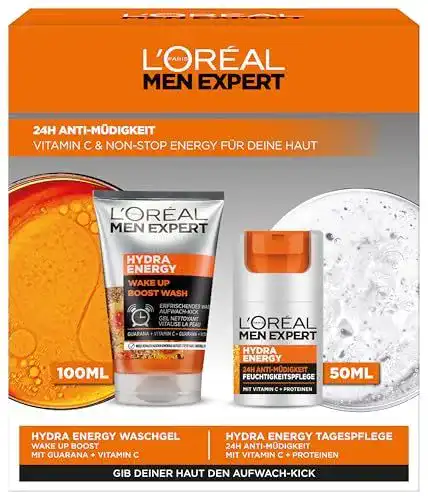 Gesichtspflege-Set von L’Oréal Men Expert für müde Haut