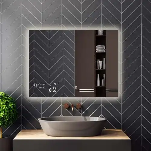 Heidenfeld Infrarotheizung Spiegel HF-HS200 mit Touchpanel