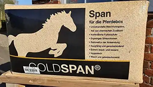 Pferdeeinstreu Goldspan 22 kg mit feinen Sägespänen