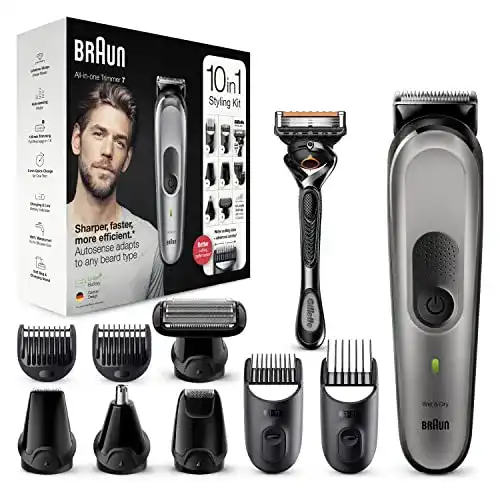 Braun Multi-Grooming-Kit 7, 10-in-1 Haarschneider und Barttrimmer