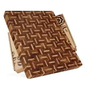 Hackblock Yousunlong End Grain Hackbretter 51×41 cm aus Akazienholz