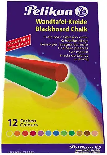 Tafelkreide Pelikan 12er Packung in verschiedenen Farben