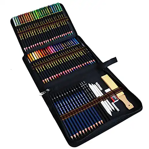 Buntstifte Set mit 72 Farben für Zeichnen und Malen