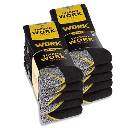 Thermo Arbeitssocken für Herren – 10 Paar Wintersocken