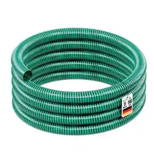 Saugschlauch Wiltec Druckschlauch 5 Meter flexibel 50mm grün