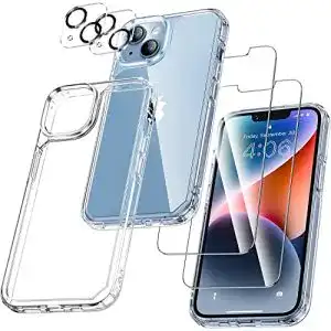 iPhone 14 Plus Hülle Uniqueme 5-in-1 Set mit Schutzfolien und Kameraschutz