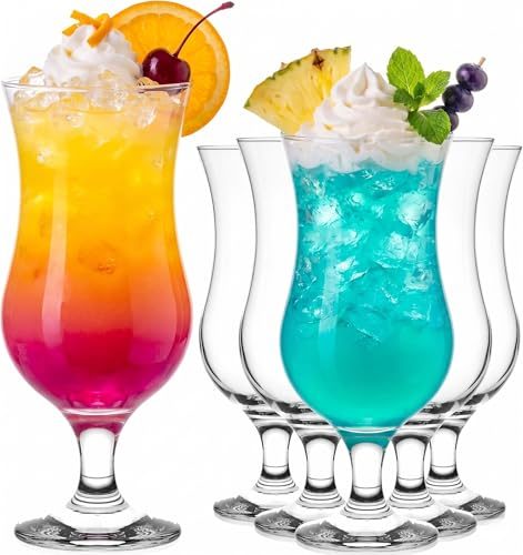 Cocktailglas Set Platinux 400ml mit farbigem Fuß