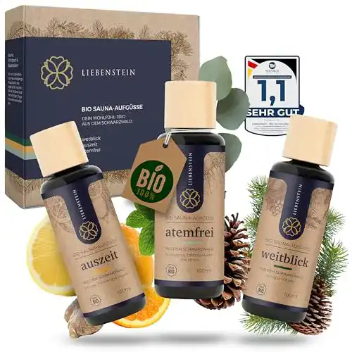 Saunaaufguss Liebenstein BIO Set mit 3x100ml Düften