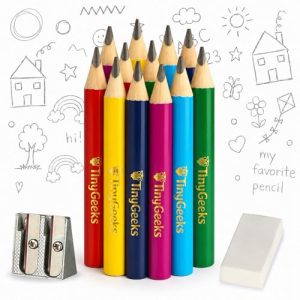 Bleistift Tinygeeks Jumbo HB – 12 dicke Dreikantstifte für Kinder