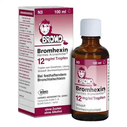 Hustentropfen von Hermes Arzneimittel mit Bromhexin 12 mg/ml