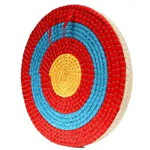 Zielscheibe Dostyle für traditionelles Bogenschießen aus Stroh, 50 cm Durchmesser