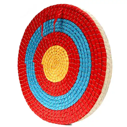 Zielscheibe Dostyle für traditionelles Bogenschießen aus Stroh, 50 cm Durchmesser