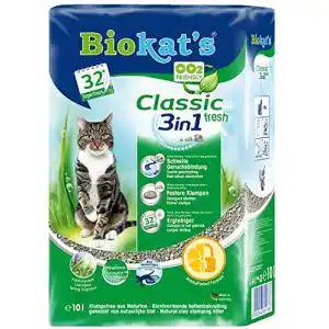 Biokat’s Classic Fresh 3in1 Katzenstreu mit Frühlingsduft, 10L