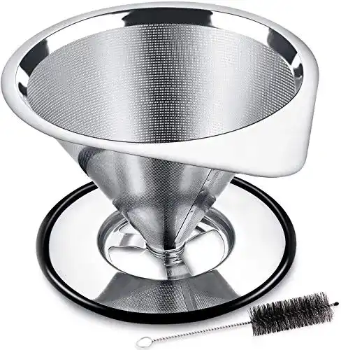 Kaffeefilter aus Edelstahl für wiederverwendbare Kaffeetropfer