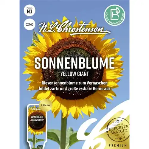 Sonnenblumensamen von N.L. Chrestensen – Yellow Giant