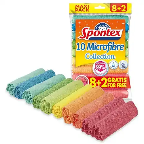 Mikrofasertücher von Spontex – 8 Tücher plus 2 Gratis