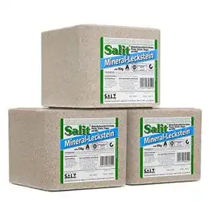 Mineralleckstein für Pferde und Nutztiere – Salzleckstein 3 x 10 kg