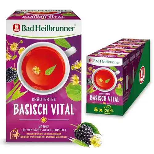 Basentee Bad Heilbrunner Kräutertee Basisch Vital Filterbeutel